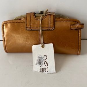 NWT HOBO Nova Gold Leather Wallet